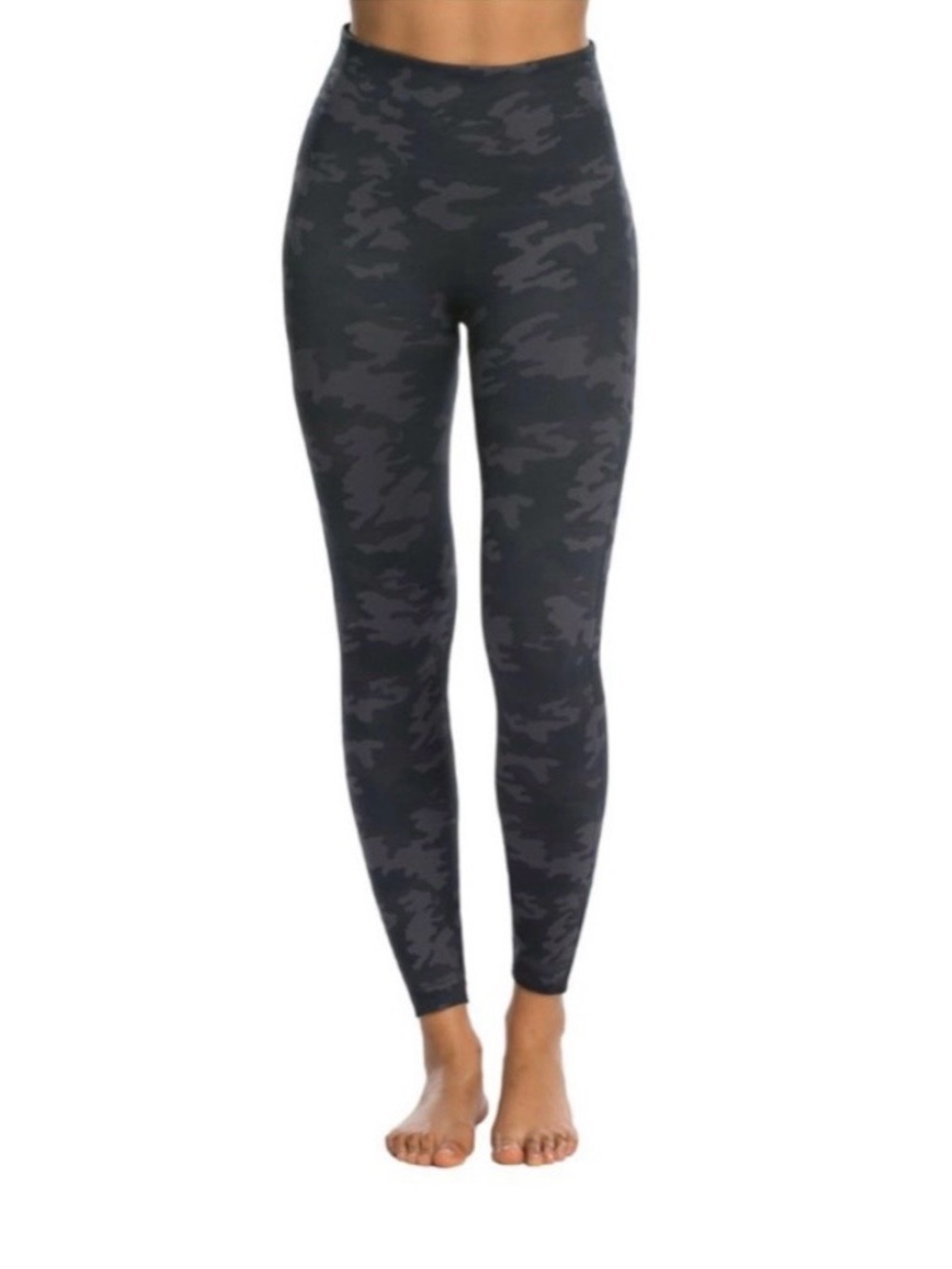Spanx Look at Me Now Seamless High-Waist Black Camo Leggings Women’s 1X
